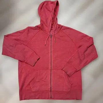 GAP 지퍼 후드티 빨간색 페이드 래글런
