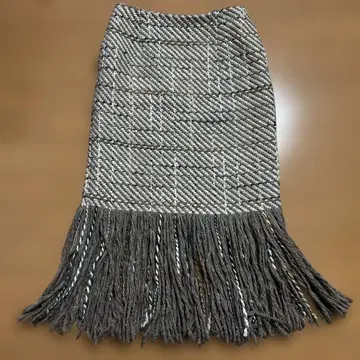 러그나문 프린지 스커트 M 롱 스커트 겉감 이탈리아제