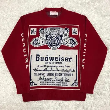 새상품급 버드와이저 니트 70s