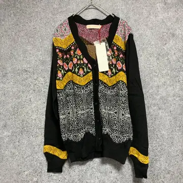 새상품 noriko araki 울 가디건 개성적 40