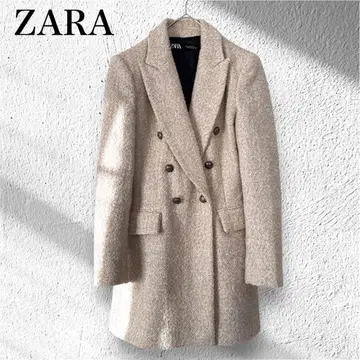 ZARA 롱 부클레 펠트 텍스처 블레이저 자켓 더블B