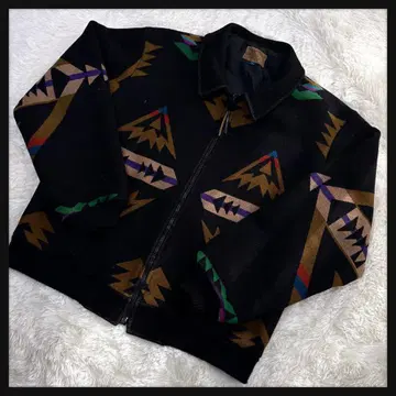70s 80s USA 펜들턴 네이티브 자켓 블랙 L