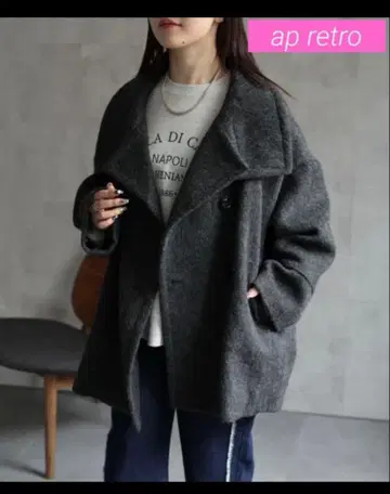 ap retro 샤기 미들 코트 [새상품급] F