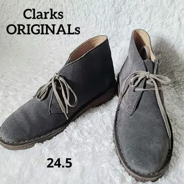 클락스 데저트 부츠 24.5 슬레이트 그레이 스웨이드