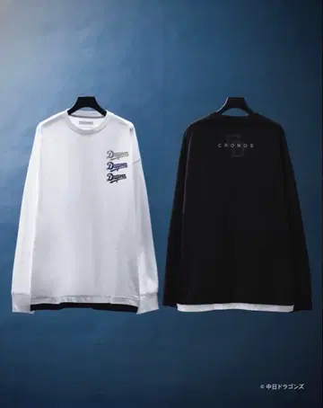 CRONOS x DRAGONS 긴팔 티셔츠 화이트