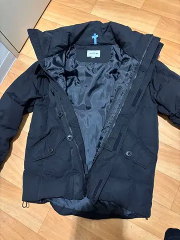 LACOSTE 다운 자켓 탈부착 가능 후드 남성용