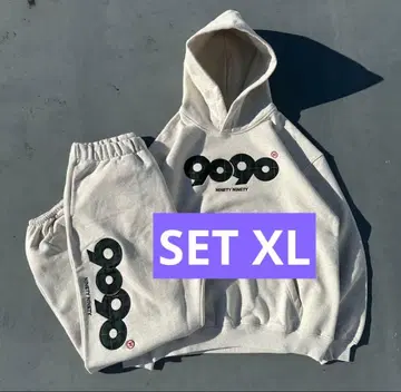 9090 OG 로고 오리지널 후디 스웨트 팬츠