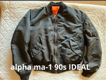 레어 ALPHA 90s IDEAL MA-1 블랙