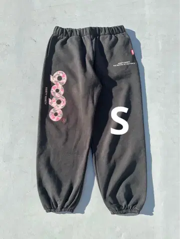 9090 OG Logo Sweat Pants Black Pink