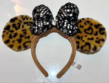 디즈니 머리띠 레오파드 무늬 미니