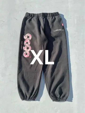 9090 OG Logo Sweat Pants Black pink XL