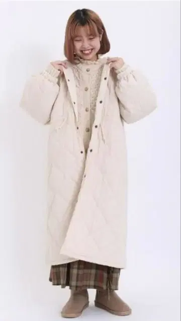 새상품급 SM2 퀼팅 스노우 코트