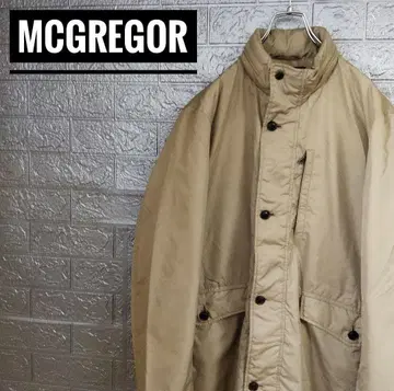 맥레거 McGREGOR 구제 의류 충전솜 지퍼 블루종 M 베이지 다운