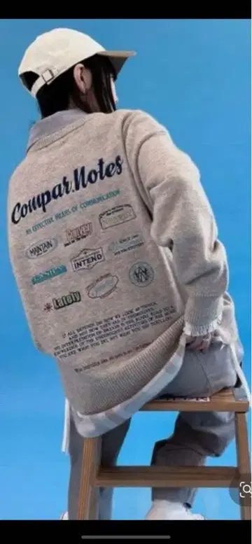 MODE NORM CORE 자수 니트 풀오버