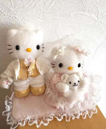 초 레어! 헬로키티 다니엘 웰컴 인형 웨딩 산리오