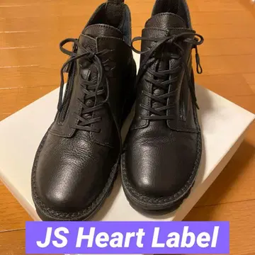 사이드 지퍼 레이스업 슈즈