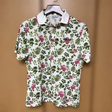adidas 플로럴 피케 셔츠
