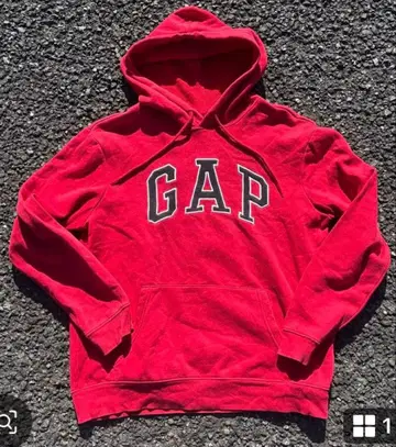 GAP 레드 후드티