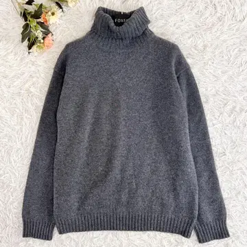 드로어 캐시미어 100 7G 터틀넥 니트 그레이