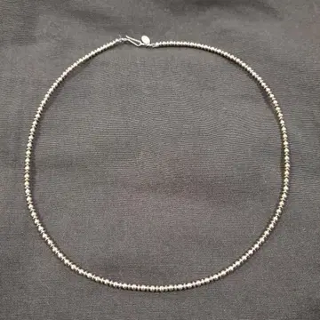 harpo 실버 비즈 목걸이