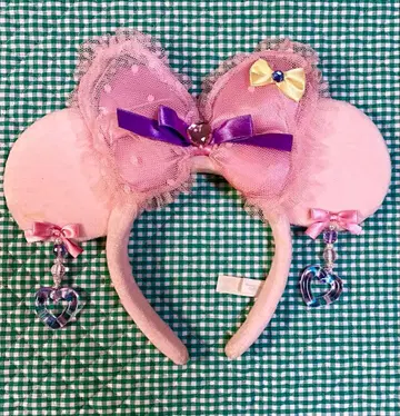 미니 머리띠 귀찌 포함 핑크 디즈니