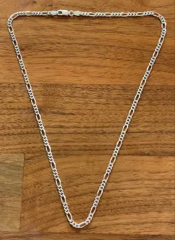 이탈리아제 실버 925 피가로 체인 목걸이