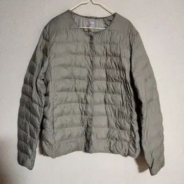 유니클로 여성용 퍼프 테크 컴팩트 자켓 M 사이즈 올리브 색상