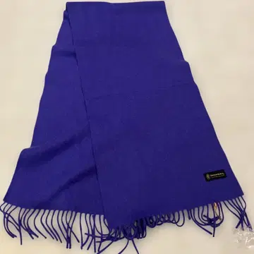 Doctor Belee 보라색 프린지 캐시미어 머플러