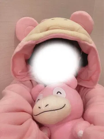 핑크 후드 부착 슬리퍼 의류