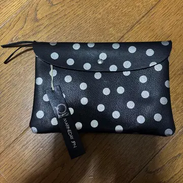 인기 마린 도트 무늬 가죽 파우치