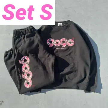 NINETY NINETY 맨투맨 셋업 블랙