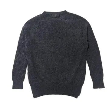 [ UNTITLED ] 다크 그레이 크루넥 니트 캐시미어 혼방 사이즈 0