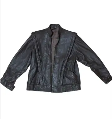 블랙 가죽 자켓 캐주얼