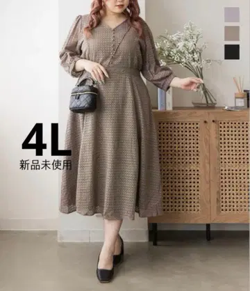 CLETTE 오리지널 아이렛 레이스 원피스 3XL(4L)