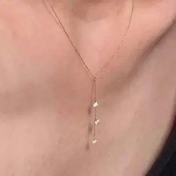 롱 목걸이 스톤 포함