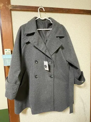 그레이 벨트 포함 체스터 코트