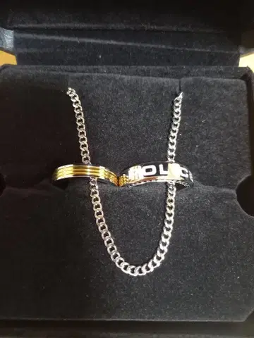 골드 실버 체인 목걸이
