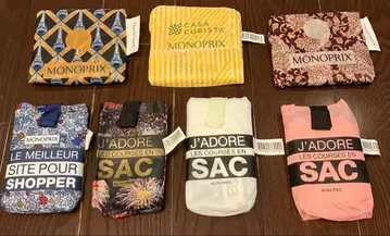 미사용 새상품 MONOPRIX 에코백 7개 세트