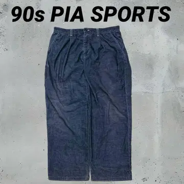 90s PIASPORTS 다크 블루 코듀로이 슬랙스 XL 사이즈