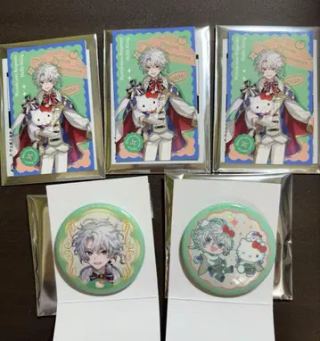 니지산지 산리오 무라쿠모 카게츠 캔뱃지 폴라로이드풍 카드