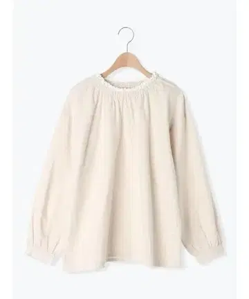 사만사 모스모스 옷깃 레이스 오버 블라우스 베이지