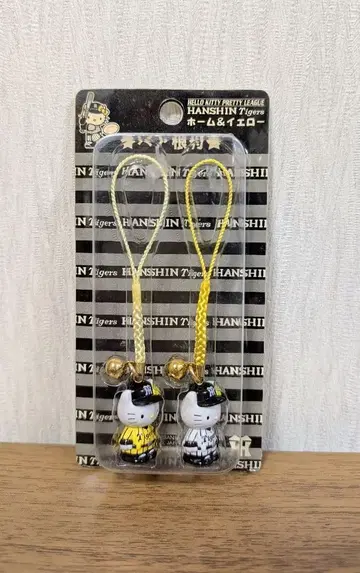 헬로키티 한신 타이거즈 스트랩 2개 세트