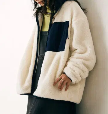 저널 스탠다드 리룸 보아 플리스 블루종 M