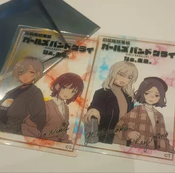 영화 걸즈밴드크라이 입장객 특전 클리어 카드 걸클 2장 세트