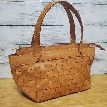 zucchero filato 뜨개질 가죽 인트레차트 토트백