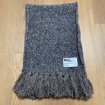 MHL. 프린지 달린 롱 머플러 멜란지 브라운 계열 고품질