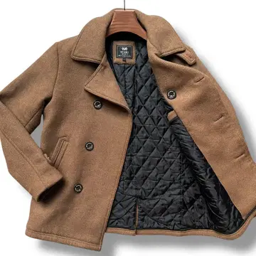 새상품급 빔즈 퀼팅 카멜 울 남성용 코트