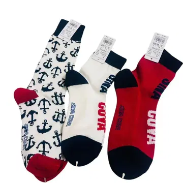 [미사용 새상품 택 포함] 시나코바 3족 세트 삭스 양말