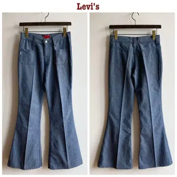 빈티지 미스 리바이스 빅 E 플레어 벨보텀 데님 팬츠