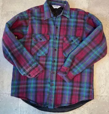 70s 80s USA제 파이브 브라더 플란넬 셔츠 L